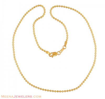 22K Gold Ball Chain ( 22Kt Gold Fancy Chains )