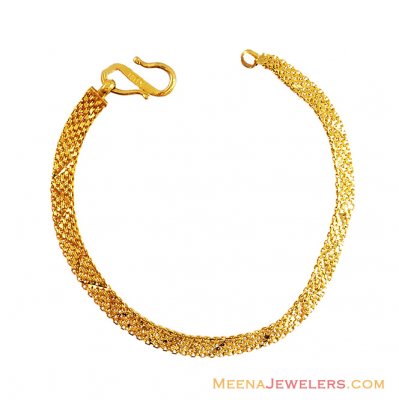 22K Gold Mens Bracelet ( Men`s Bracelets )