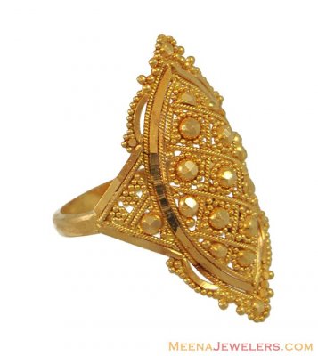 Indian Bridal Ring (22 Karat) ( Ladies Gold Ring )