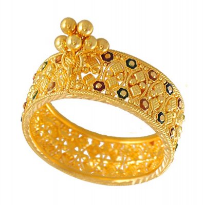 22Kt Gold Ring with Dangling ( Ladies Gold Ring )