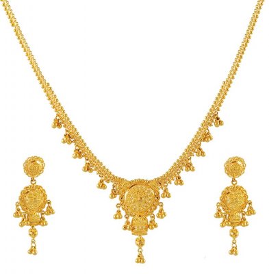 22K Gold Necklace Set ( Light Sets )