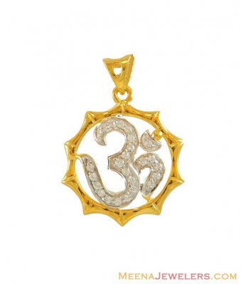 OM pendant (22k Gold) ( Om Pendants )