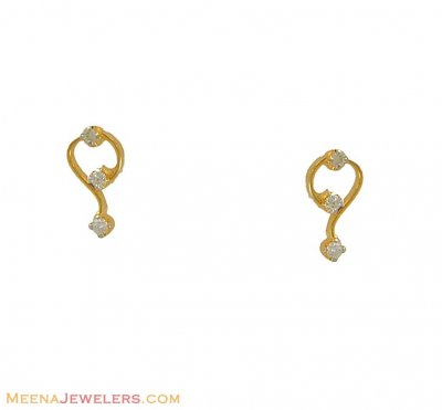 Diamond Earrings (18K Gold) ( Diamond Earrings )
