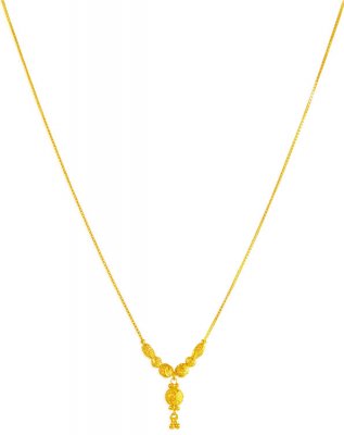 22Kt Gold Light Necklace ( 22Kt Gold Fancy Chains )