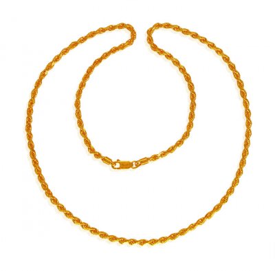 22 Karat Gold Mens Chain (22 Inch) ( Men`s Gold Chains )