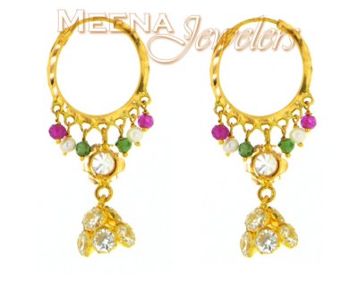 22 Kt Gold Hoop Earrings ( Hoop Earrings )