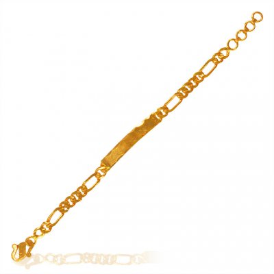 22Kt Gold ID Bracelet ( 22Kt Baby Bracelets )