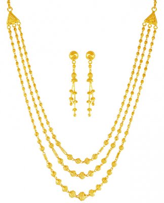 22KT Gold Layered Nacklace Set ( Light Sets )