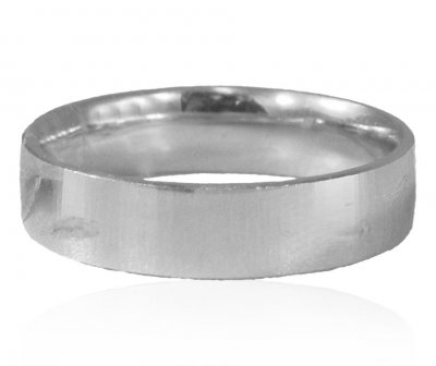 18Kt White Gold Designer Wedding Band ( Wedding Bands )