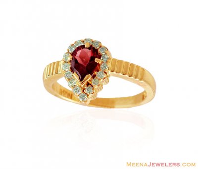 18K Ladies Oval Diamond Ring ( Diamond Rings )