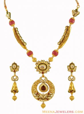 Beautiful Antique 22K Necklace Set ( Antique Necklace Sets )