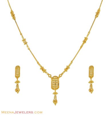 Indian Gold Necklace Set ( Light Sets )