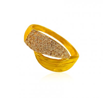 22K Gold Ladies Signity Ring ( Ladies Signity Rings )