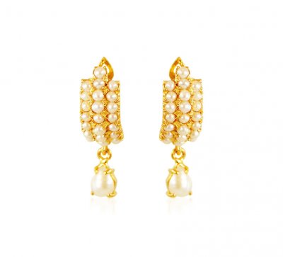 22kt Gold Clip On Earrings ( Clip On Earrings )