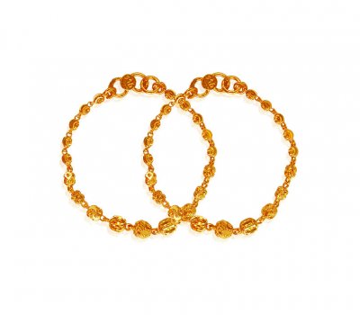 Gold Beads Baby Bracelet ( 22Kt Baby Bracelets )