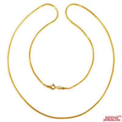 22k Yellow Gold Chain  ( Plain Gold Chains )