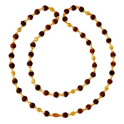 22 Karat Gold Rudraksh Mala ( Men`s Gold Chains )