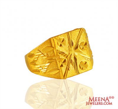 22 Karat Gold Mens Ring ( Mens Gold Ring )