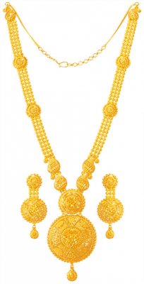 22Kt Gold Bridal Patta Haar Set ( Bridal Necklace Sets )