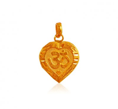 Holy OM Pendant (22 Karat) ( Om Pendants )