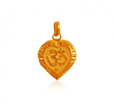 Holy OM Pendant (22 Karat) ( Om Pendants )