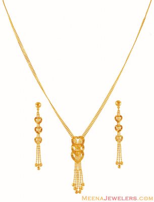 22K Gold Necklace Set ( Light Sets )