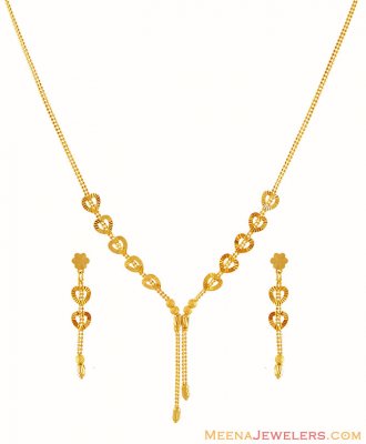 22K Gold Light Necklace Set ( Light Sets )