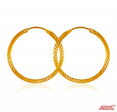 22 Kt Gold Hoop Earrings ( Hoop Earrings )