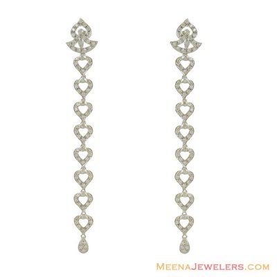 18k Long Exquisite Stones Earrings ( Exquisite Earrings )