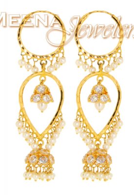 22Kt Gold Exquisite Earrings ( Exquisite Earrings )