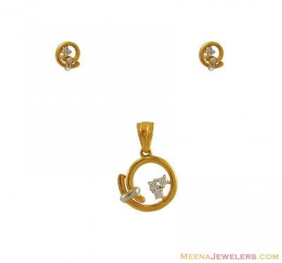 22K Gold Fancy Pendant ( Fancy Pendant Set )