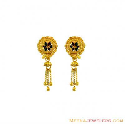 22K Filigree Meenakari Tops  ( 22 Kt Gold Tops )