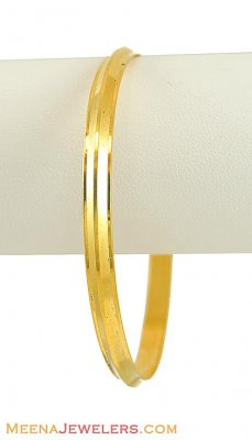 Gold Mens Lazer Kada (22k) ( Mens Gold Kada )