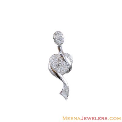 18K White Gold Fancy Pendant ( Fancy Pendants )