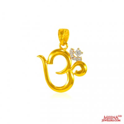 22 Kt Gold Om Pendant  ( Om Pendants )