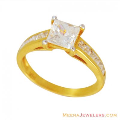 22K Fancy Signity Ring ( Ladies Signity Rings )