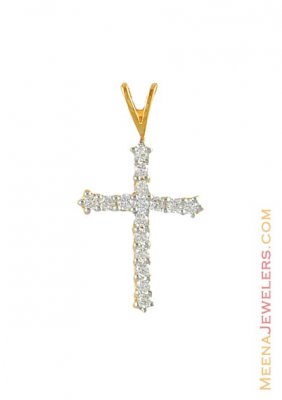 Cross Pendant studded with Signity ( Jesus Cross Pendants )