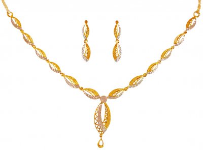 22Kt Gold Light Necklace Set  ( Light Sets )