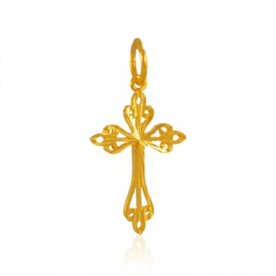 22K Gold Cross Pendant  ( Jesus Cross Pendants )