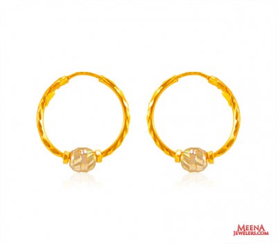 22 Kt Gold Hoop Earrings ( Hoop Earrings )