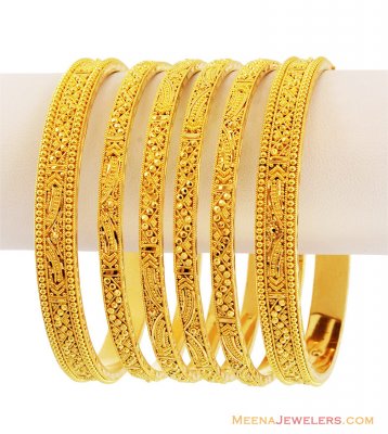 Indian Filigree Bangles Set(6 Pcs) ( Set of Bangles )