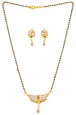 22 Kt Gold Signity Managlsutra Set ( MangalSutras )