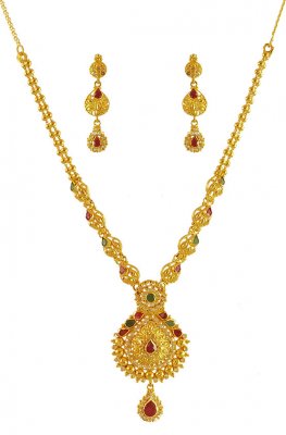 Exclusive Gold Necklace Set ( Gold Designer Sets )