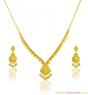 22k Gold Indian Light Weight Set  ( Light Sets )