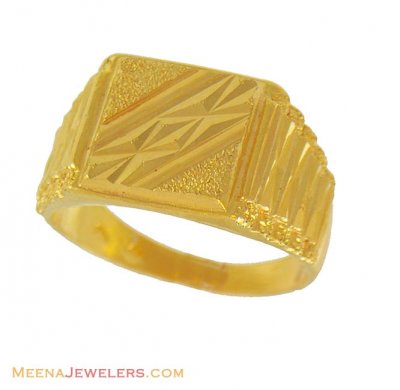 22k Gold Mens Ring ( Mens Gold Ring )