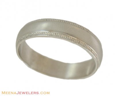 18Kt White Gold Wedding Band ( Wedding Bands )