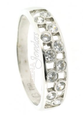 18Kt White Gold Ladies Ring ( Ladies White Gold Rings )