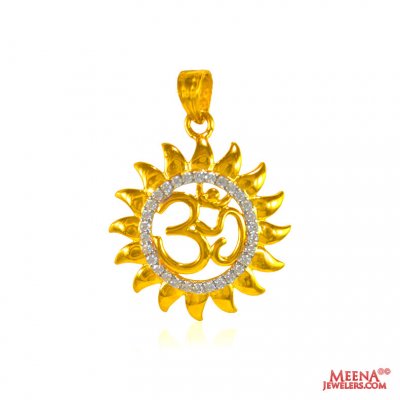 22 Karat Gold OM Pendant ( Om Pendants )