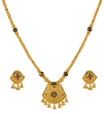 22Kt MeenaKari Set ( 22 Kt Gold Sets )