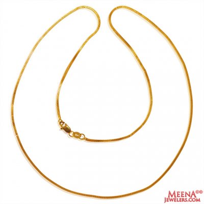 22k Yellow Gold Chain ( Plain Gold Chains )